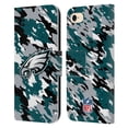 thumbnail image 1 of Head Case Designs NFL Philadelphia Eagles Logo Camou Leather Book Wallet Case Cover For Apple iPhone 7 / 8 / SE 2020 & 2022, 1 of 6
