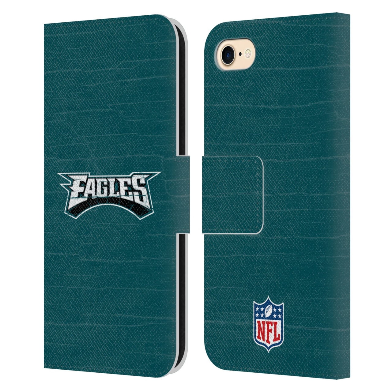 Head Case Designs NFL Philadelphia Eagles Logo Distressed Look Leather Book Wallet Case Cover For Apple iPhone 7 / 8 / SE 2020 & 2022