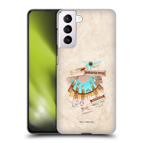 Head Case Designs Officially Licensed Harry Potter Deathly Hallows XXI Quidditch Pitch Hard Back Case Compatible with Samsung Galaxy S21 5G