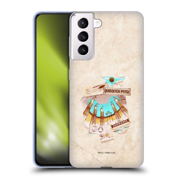 Head Case Designs Officially Licensed Harry Potter Deathly Hallows XXI Quidditch Pitch Soft Gel Case Compatible with Samsung Samsung Galaxy S21+ 5G