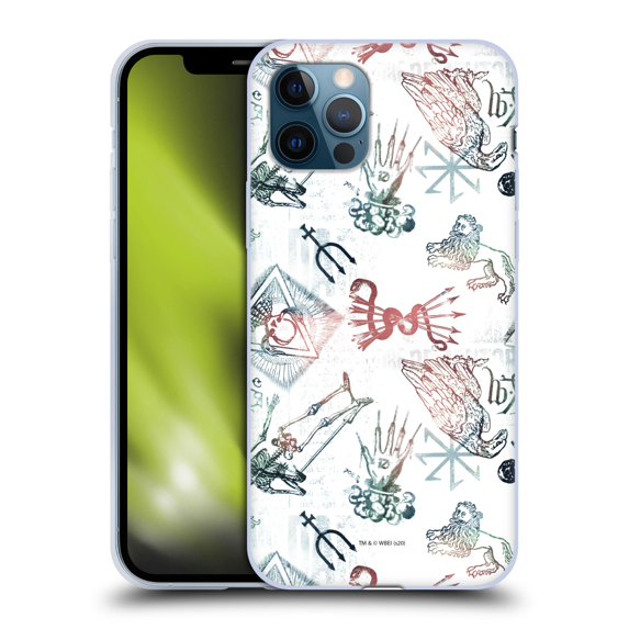 Head Case Designs Officially Licensed Harry Potter Deathly Hallows XXV Death Pattern Soft Gel Case Compatible with Apple iPhone 12 / iPhone 12 Pro