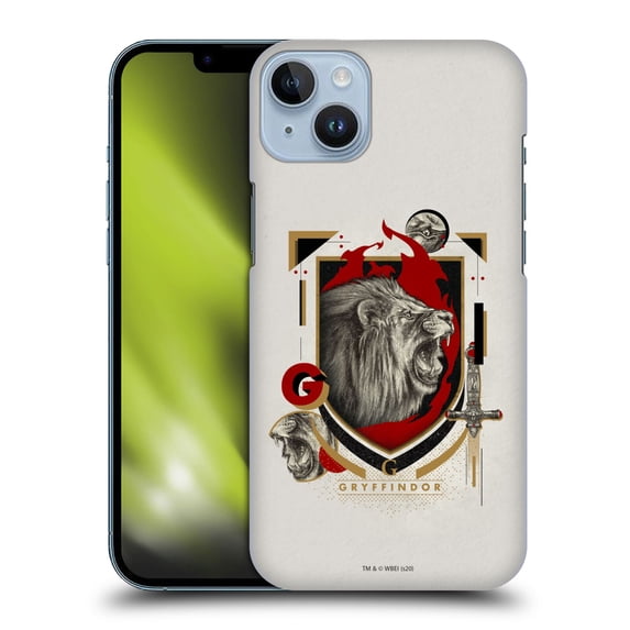 Head Case Designs Officially Licensed Harry Potter Deathly Hallows XXVII Gryffindor Hard Back Case Compatible with Apple iPhone 14 Plus
