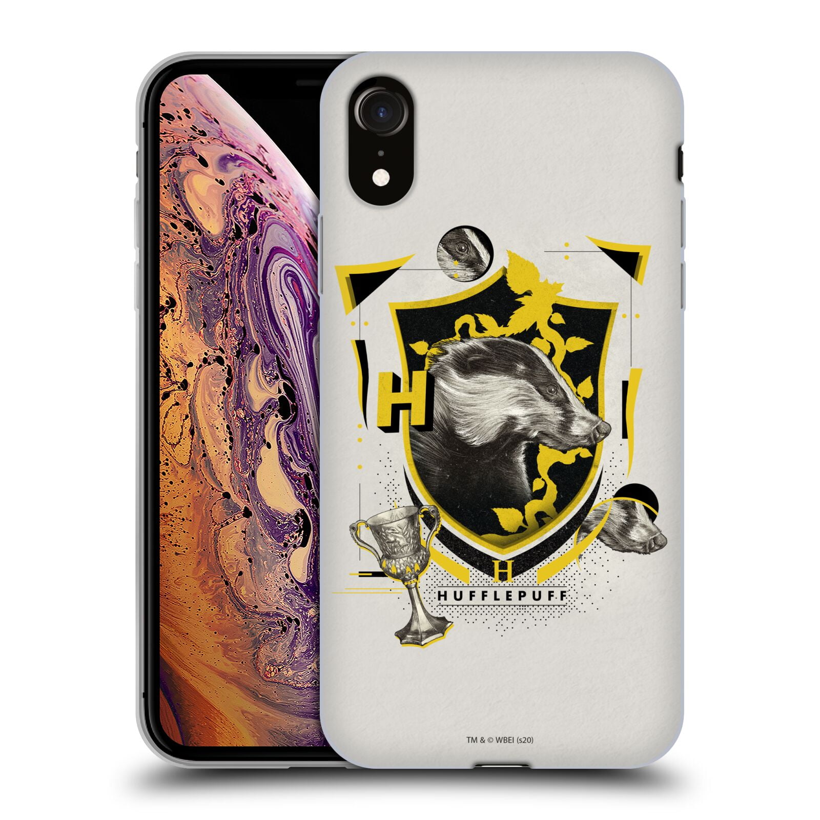 Head Case Designs Licenza Ufficiale Harry Potter Hufflepuff Deathly