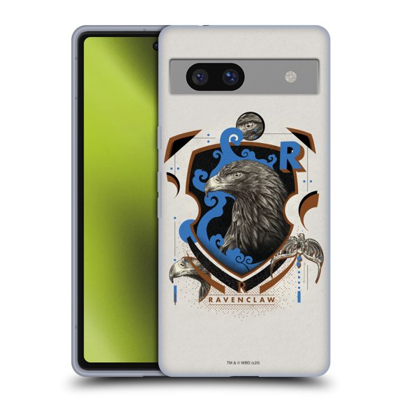 Head Case Designs Officially Licensed Harry Potter Deathly Hallows XXVII Ravenclaw Soft Gel Case Compatible with Google Pixel 7a