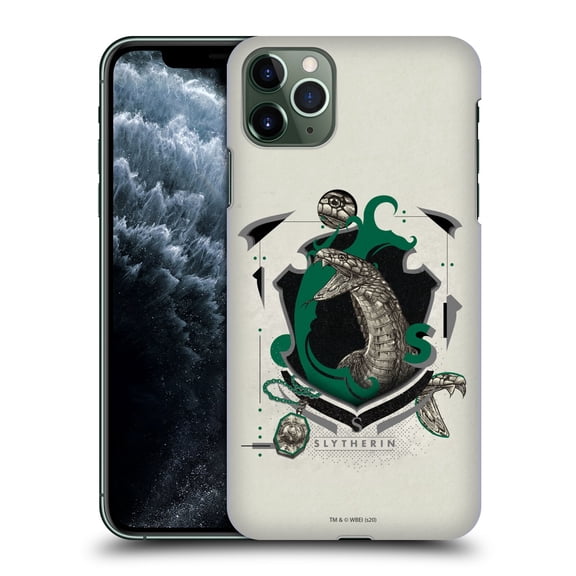 Head Case Designs Officially Licensed Harry Potter Deathly Hallows XXVII Slytherin Hard Back Case Compatible with Apple iPhone 11 Pro Max
