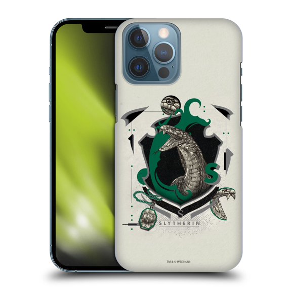 Head Case Designs Officially Licensed Harry Potter Deathly Hallows XXVII Slytherin Hard Back Case Compatible with Apple iPhone 13 Pro Max