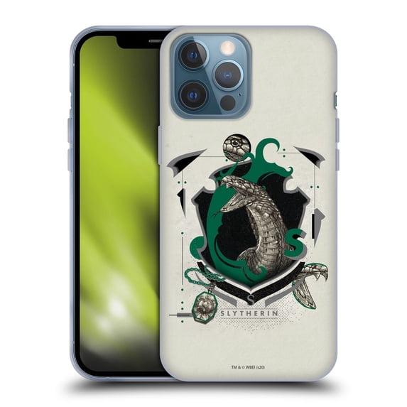 Head Case Designs Officially Licensed Harry Potter Deathly Hallows XXVII Slytherin Soft Gel Case Compatible with Apple iPhone 13 Pro Max