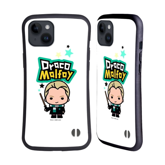 Head Case Designs Officially Licensed Harry Potter Deathly Hallows XXVIII Draco Malfoy Hybrid Case Compatible with Apple iPhone 15 Plus