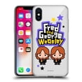 thumbnail image 1 of Head Case Designs Officially Licensed Harry Potter Deathly Hallows XXVIII Fred & George Weasley Soft Gel Case Compatible with Apple iPhone X / iPhone XS, 1 of 7