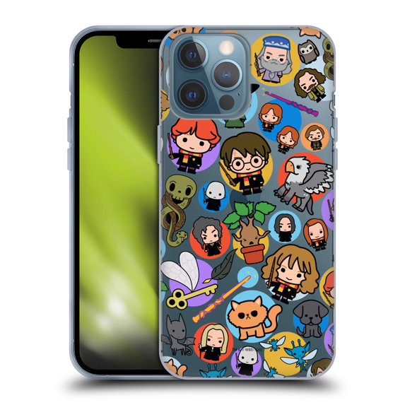 Head Case Designs Officially Licensed Harry Potter Deathly Hallows XXVIII Pattern Soft Gel Case Compatible with Apple iPhone 13 Pro Max