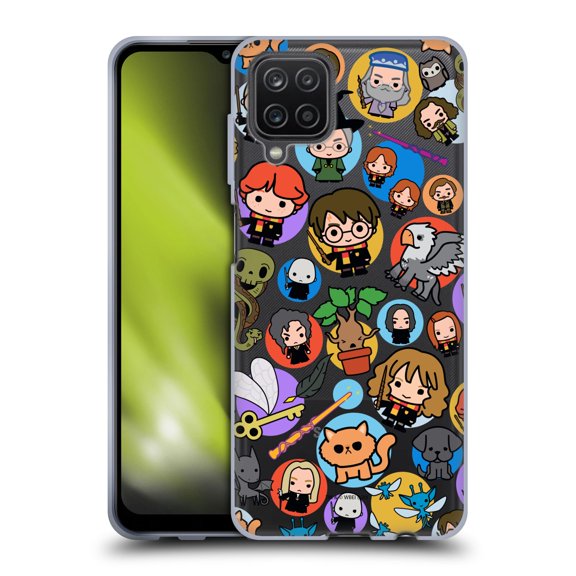 Head Case Designs Officially Licensed Harry Potter Deathly Hallows XXVIII Pattern Soft Gel Case Compatible with Samsung Galaxy A12 (2020)