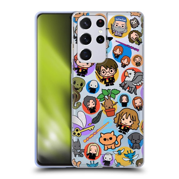 Head Case Designs Officially Licensed Harry Potter Deathly Hallows XXVIII Pattern Soft Gel Case Compatible with Samsung Galaxy S21 Ultra 5G