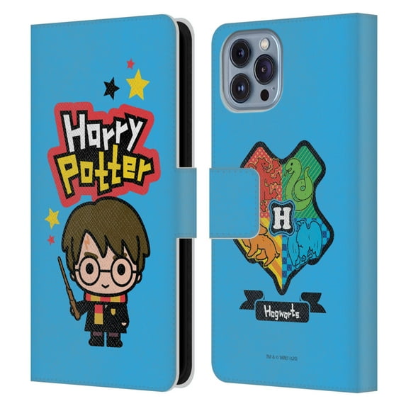 Head Case Designs Officially Licensed Harry Potter Deathly Hallows XXVIII The Boy Who Lived Leather Book Wallet Case Cover Compatible with Apple iPhone 14