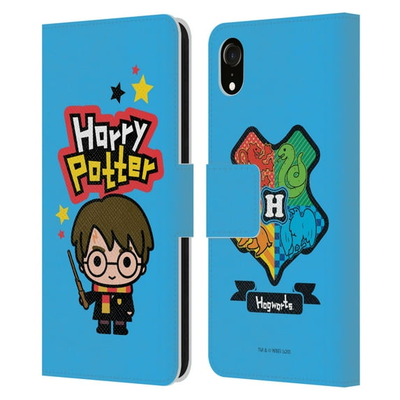Head Case Designs Officially Licensed Harry Potter Deathly Hallows XXVIII The Boy Who Lived Leather Book Wallet Case Cover Compatible with Apple iPhone XR