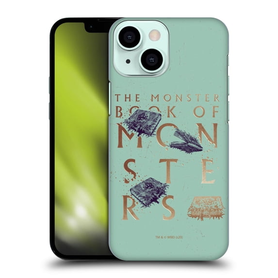 Head Case Designs Officially Licensed Harry Potter Deathly Hallows XXXI Book Of Monsters Hard Back Case Compatible with Apple iPhone 13 Mini