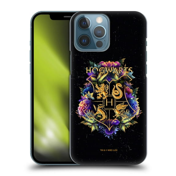 Head Case Designs Officially Licensed Harry Potter Deathly Hallows XXXI Hogwarts Crest 1 Hard Back Case Compatible with Apple iPhone 13 Pro Max