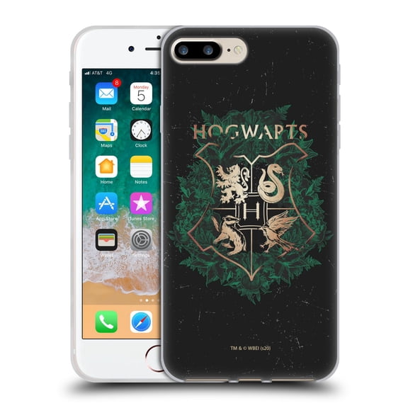 Head Case Designs Officially Licensed Harry Potter Deathly Hallows XXXI Hogwarts Crest 2 Soft Gel Case Compatible with Apple iPhone 7 Plus / iPhone 8 Plus
