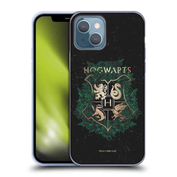 Head Case Designs Officially Licensed Harry Potter Deathly Hallows XXXI Hogwarts Crest 2 Soft Gel Case Compatible with Apple iPhone 13