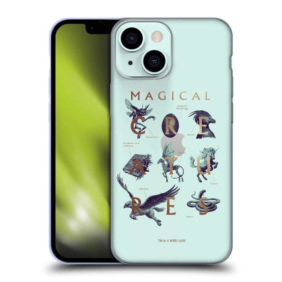 Head Case Designs Officially Licensed Harry Potter Deathly Hallows XXXI Magical Creatures Soft Gel Case Compatible with Apple iPhone 13 Mini
