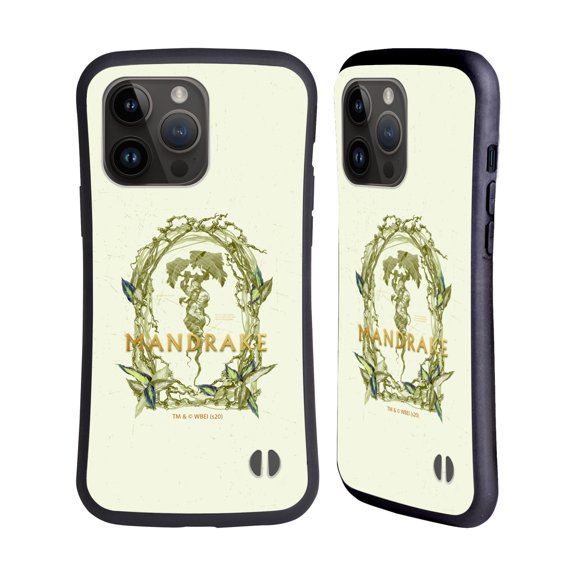 Head Case Designs Officially Licensed Harry Potter Deathly Hallows XXXI Mandrake Hybrid Case Compatible with Apple iPhone 15 Pro Max