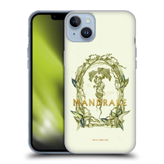 Head Case Designs Officially Licensed Harry Potter Deathly Hallows XXXI Mandrake Soft Gel Case Compatible with Apple iPhone 14 Plus