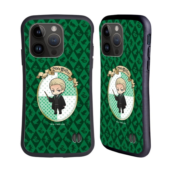 Head Case Designs Officially Licensed Harry Potter Deathly Hallows XXXVI Draco Malfoy Hybrid Case Compatible with Apple iPhone 15 Pro