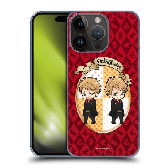 Head Case Designs Officially Licensed Harry Potter Deathly Hallows XXXVI Fred And George Hard Back Case Compatible with Apple iPhone 15 Pro