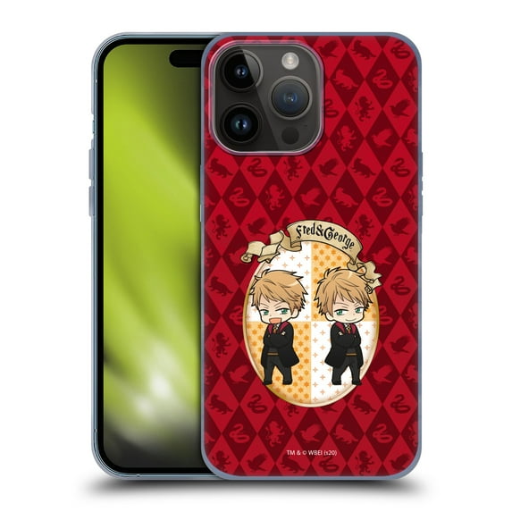 Head Case Designs Officially Licensed Harry Potter Deathly Hallows XXXVI Fred And George Soft Gel Case Compatible with Apple iPhone 15 Pro Max