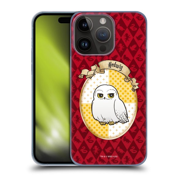 Head Case Designs Officially Licensed Harry Potter Deathly Hallows XXXVI Hedwig Hard Back Case Compatible with Apple iPhone 15 Pro