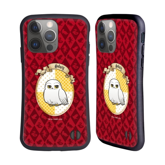 Head Case Designs Officially Licensed Harry Potter Deathly Hallows XXXVI Hedwig Hybrid Case Compatible with Apple iPhone 14 Pro