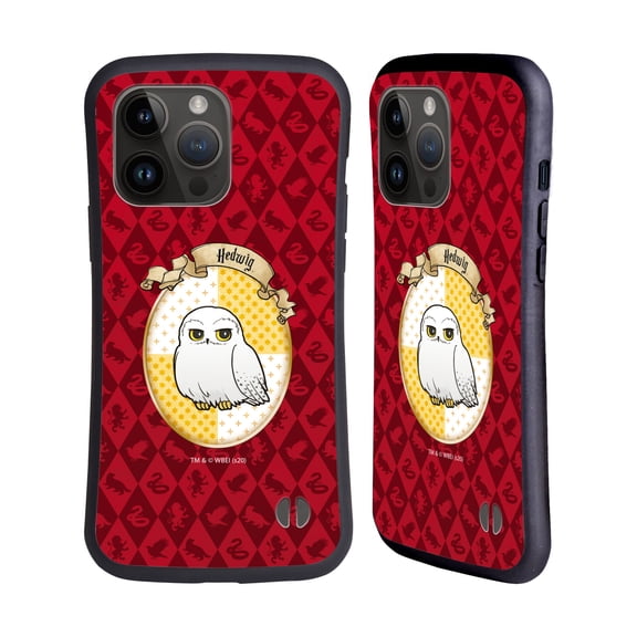 Head Case Designs Officially Licensed Harry Potter Deathly Hallows XXXVI Hedwig Hybrid Case Compatible with Apple iPhone 15 Pro Max