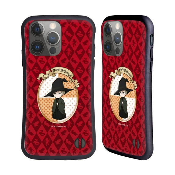 Head Case Designs Officially Licensed Harry Potter Deathly Hallows XXXVI Minerva Mcgonnagall Hybrid Case Compatible with Apple iPhone 14 Pro