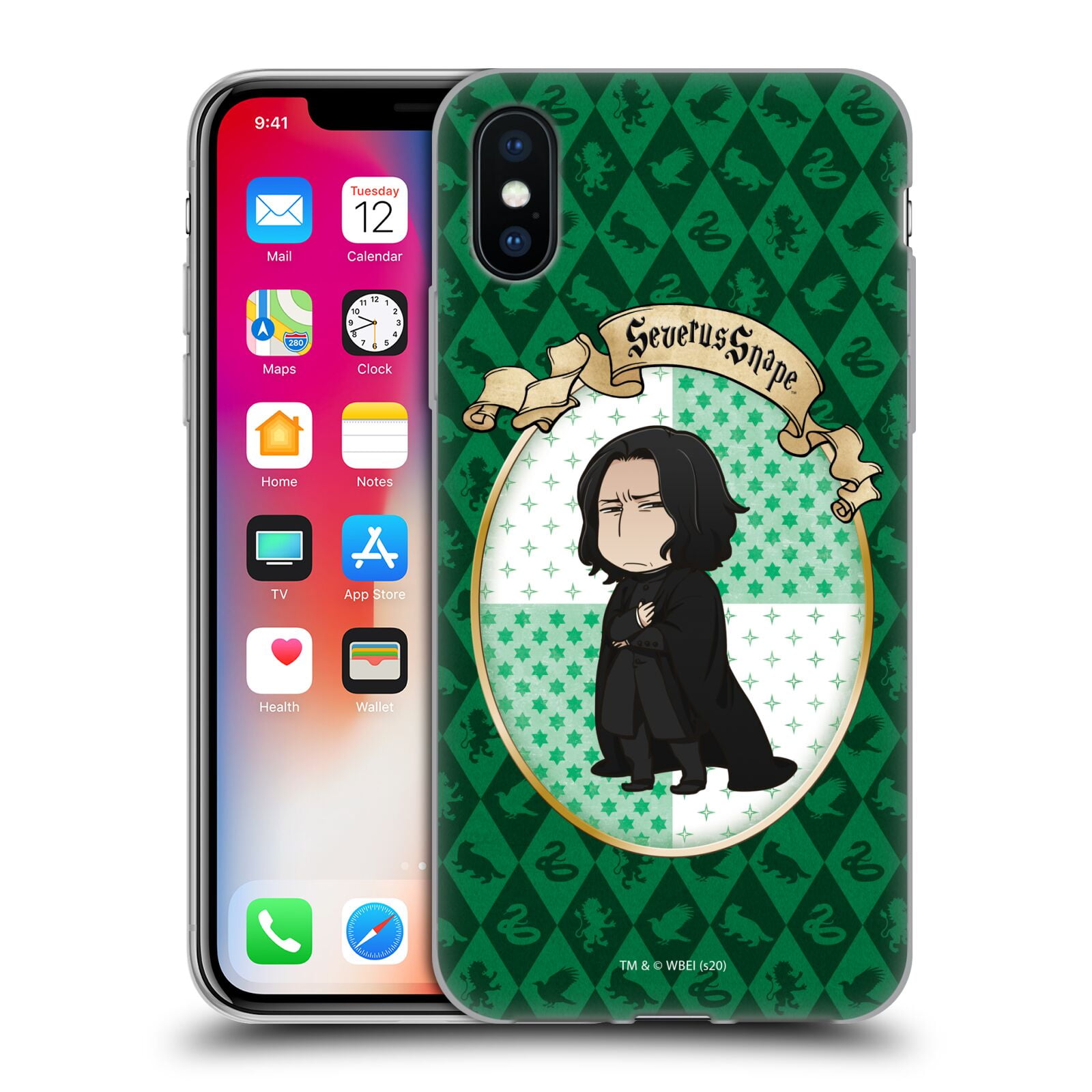 Head Case Designs Officially Licensed Harry Potter Deathly Hallows XXXVI Severus Snape Soft Gel Case Compatible with Apple iPhone X iPhone XS