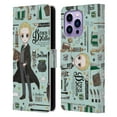 thumbnail image 1 of Head Case Designs Officially Licensed Harry Potter Deathly Hallows XXXVII Draco Pattern Leather Book Wallet Case Cover Compatible with Apple iPhone 14 Pro Max, 1 of 6