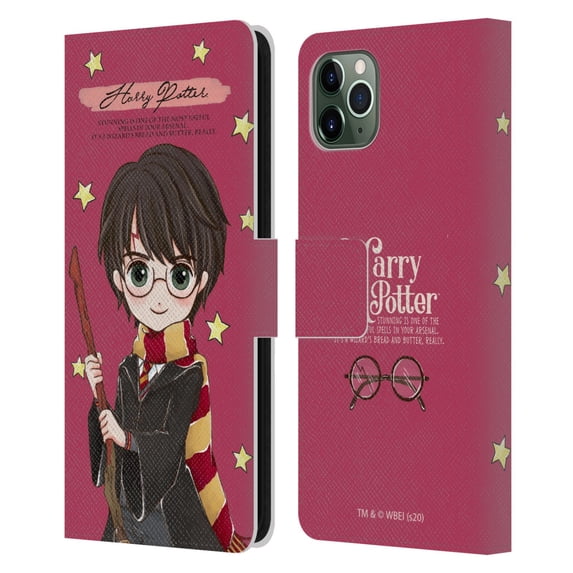 Head Case Designs Officially Licensed Harry Potter Deathly Hallows XXXVII Harry Leather Book Wallet Case Cover Compatible with Apple iPhone 11 Pro Max
