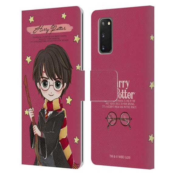 Head Case Designs Officially Licensed Harry Potter Deathly Hallows XXXVII Harry Leather Book Wallet Case Cover Compatible with Samsung Galaxy S20 / S20 5G
