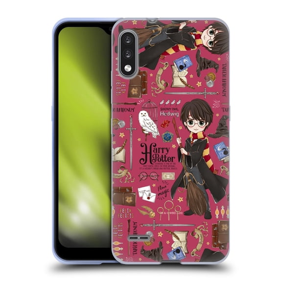 Head Case Designs Officially Licensed Harry Potter Deathly Hallows XXXVII Harry Pattern Soft Gel Case Compatible with LG LG K22
