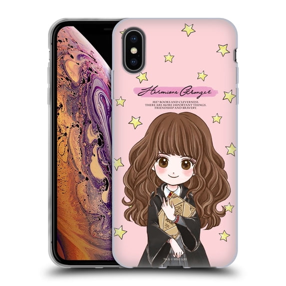 Head Case Designs Officially Licensed Harry Potter Deathly Hallows XXXVII Hermione Granger Soft Gel Case Compatible with Apple iPhone XS Max