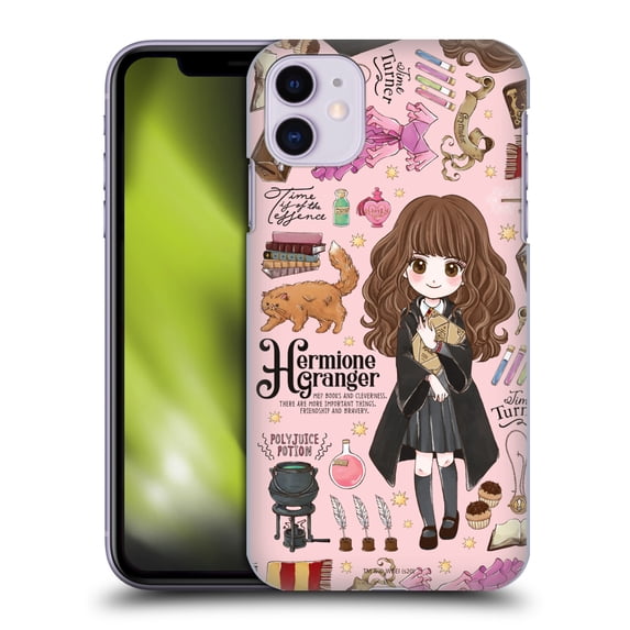 Head Case Designs Officially Licensed Harry Potter Deathly Hallows XXXVII Hermione Pattern Hard Back Case Compatible with Apple iPhone 11