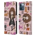 thumbnail image 1 of Head Case Designs Officially Licensed Harry Potter Deathly Hallows XXXVII Hermione Pattern Leather Book Wallet Case Cover Compatible with Apple iPhone 12 Pro Max, 1 of 6