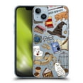 thumbnail image 1 of Head Case Designs Officially Licensed Harry Potter Deathly Hallows XXXVII Hogwarts Pattern 2 Soft Gel Case Compatible with Apple iPhone 14 Plus, 1 of 7
