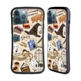 thumbnail image 1 of Head Case Designs Officially Licensed Harry Potter Deathly Hallows XXXVII Hogwarts Pattern Hybrid Case Compatible with Apple iPhone 13 Pro Max, 1 of 7