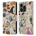 thumbnail image 1 of Head Case Designs Officially Licensed Harry Potter Deathly Hallows XXXVII Hogwarts Pattern Leather Book Wallet Case Cover Compatible with Apple iPhone 14 Pro, 1 of 6