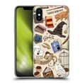 thumbnail image 1 of Head Case Designs Officially Licensed Harry Potter Deathly Hallows XXXVII Hogwarts Pattern Soft Gel Case Compatible with Apple iPhone X / iPhone XS, 1 of 7