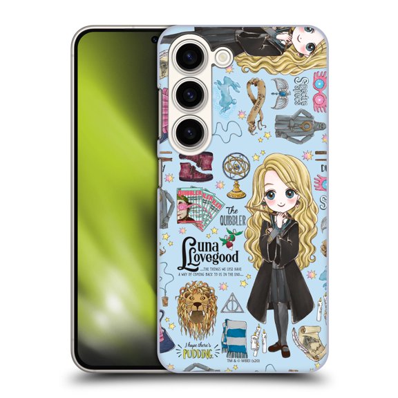 Head Case Designs Officially Licensed Harry Potter Deathly Hallows XXXVII Luna Pattern Hard Back Case Compatible with Samsung Galaxy S23 5G