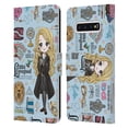 thumbnail image 1 of Head Case Designs Officially Licensed Harry Potter Deathly Hallows XXXVII Luna Pattern Leather Book Wallet Case Cover Compatible with Samsung Galaxy S10, 1 of 6