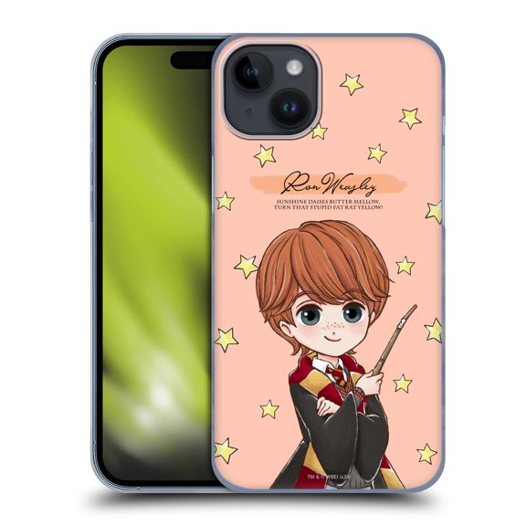 Head Case Designs Officially Licensed Harry Potter Deathly Hallows XXXVII Ron Weasley Hard Back Case Compatible with Apple iPhone 15 Plus