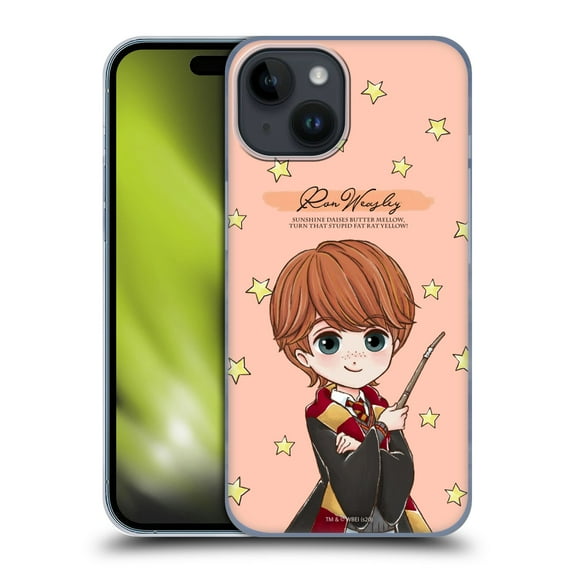 Head Case Designs Officially Licensed Harry Potter Deathly Hallows XXXVII Ron Weasley Hard Back Case Compatible with Apple iPhone 15