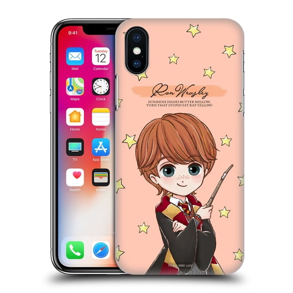 Head Case Designs Officially Licensed Harry Potter Deathly Hallows XXXVII Ron Weasley Hard Back Case Compatible with Apple iPhone X / iPhone XS