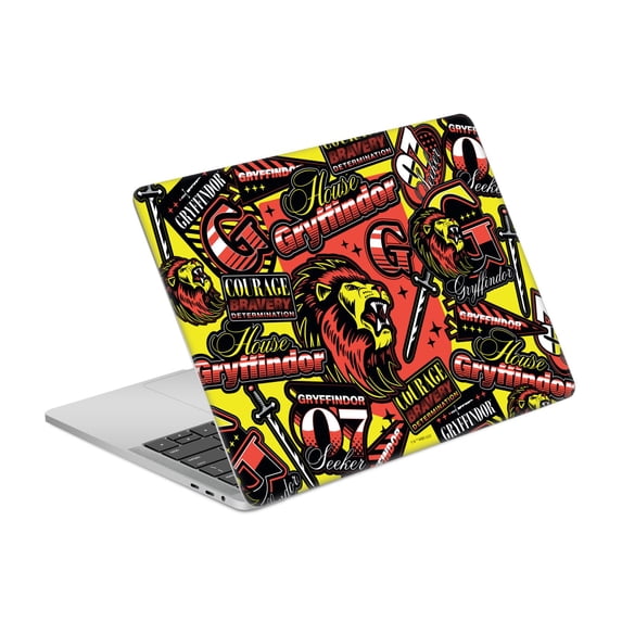 Head Case Designs Officially Licensed Harry Potter Graphics Gryffindor Pattern Vinyl Sticker Skin Decal Cover Compatible with Apple MacBook Pro 13.3" A1708
